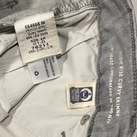 Universal Thread Womens Size 6 Light Gray High-Rise Skinny Jeans - Picture 9 of 11